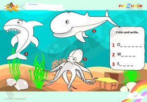 under the sea esl worksheet