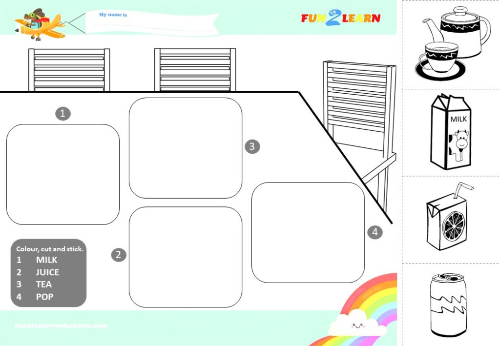 drinks esl worksheet