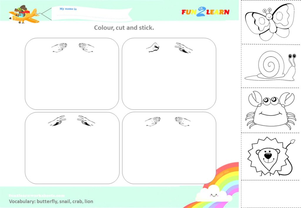 rock scissors paper worksheet