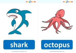 under the sea flashcards