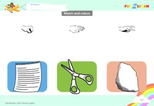 rock scissors paper worksheet