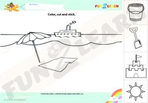 pocoyo beach worksheet