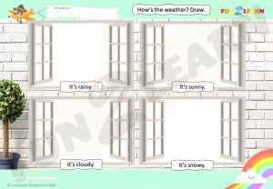 free weather esl worksheet