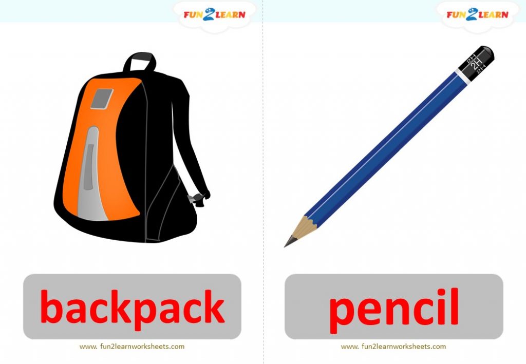 pocoyo goes to school flashcards