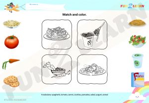 do you like spaghetti yogurt worksheet