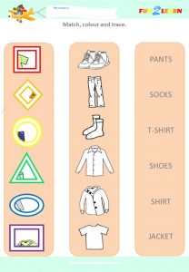 the way we get dressed worksheet