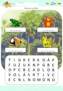 caminando selva super simple worksheet