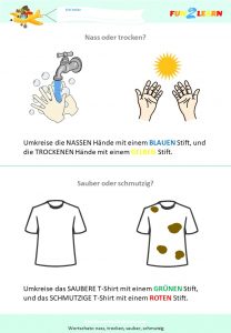 Hände waschen worksheet