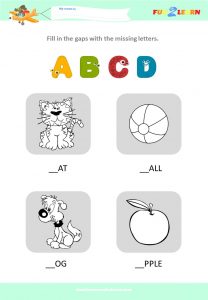 alphabet worksheet abcd