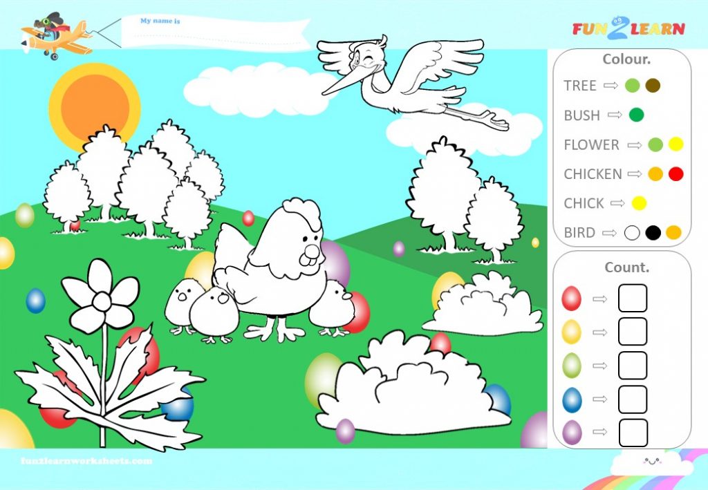 peppa spring worksheet