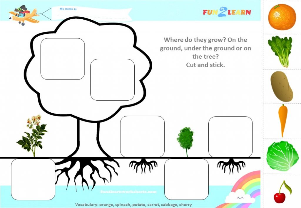 vegetables esl worksheet