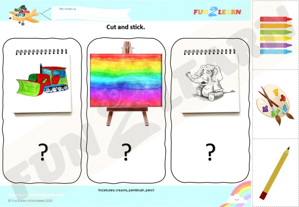 pocoyo painting free esl worksheet