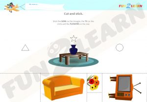 pocoyo pato's living room worksheet