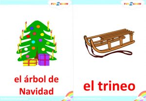 spanish flashcards christmas
