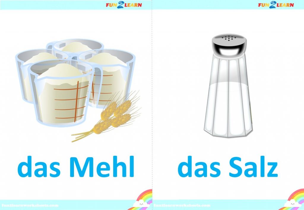 Backe backe Kuchen flashcards