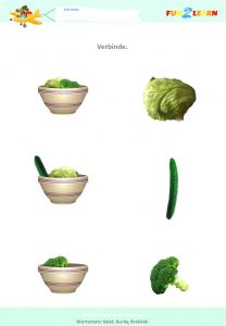 german vegetables free worksheet