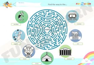 pocoyo circus maze worksheet