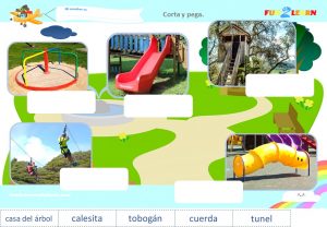Parque Infantil Steve and Maggie Español worksheet