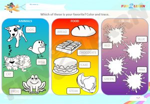 favorites song worksheet