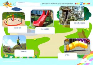 Parque Infantil Steve and Maggie Español worksheet spanish