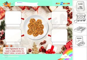 let's make cookies for santa esl worksheet