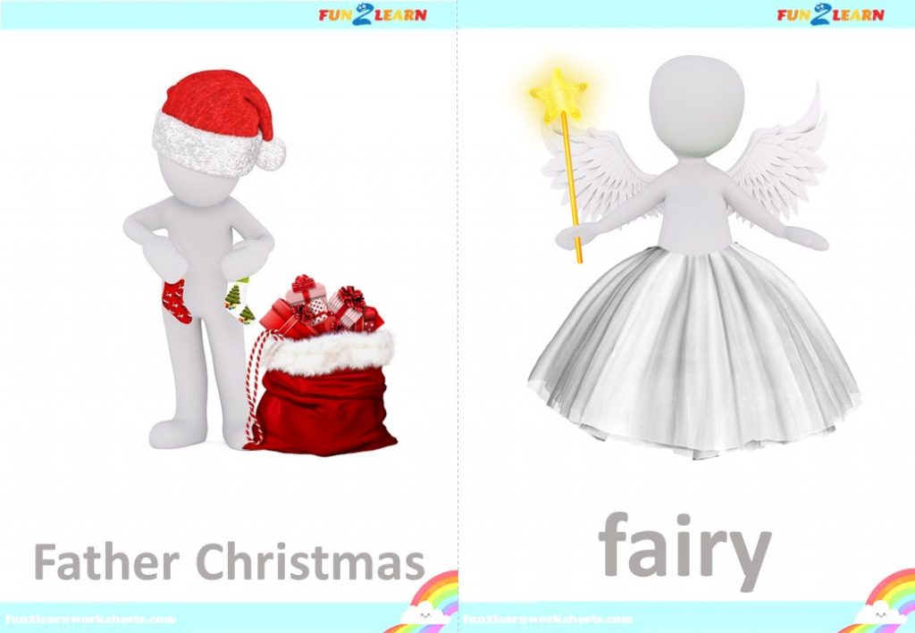 peppa Christmas flashcards