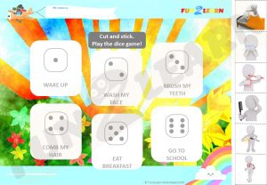 daily routines song worksheet