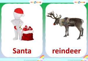 christmas finger family song flashcards