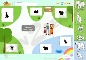 free worksheet Vamos Al Zoologico Super Simple Español