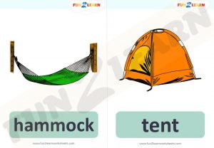 pocoyo camping flashcards