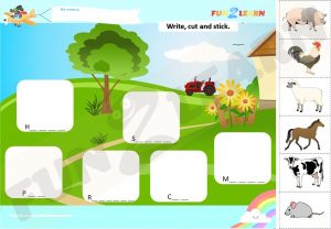 who took the cookie farm animals worksheet