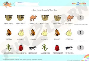 worksheet Vamos Animales Super Simple Español