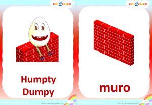 Humpty Dumpty Spanish Flashcards