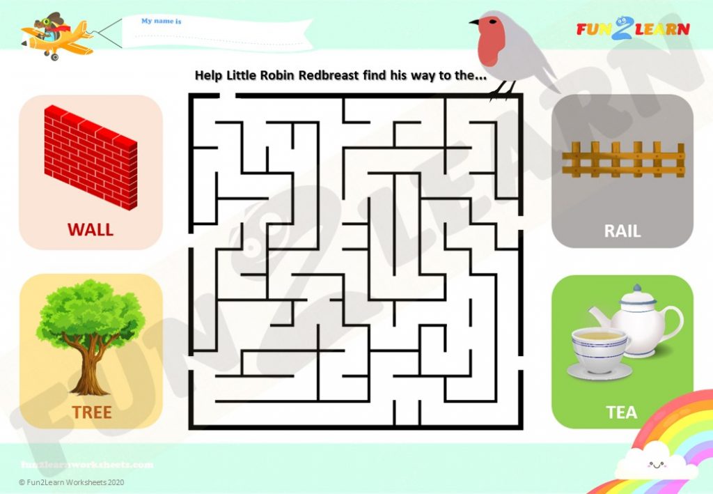 little robin redbreast free worksheet