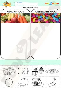 steve maggie healthy food worksheet
