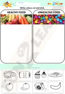 steve maggie healthy food esl worksheet