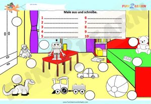 free worksheet Spielsachen Karate Steve and Maggie Deutsch