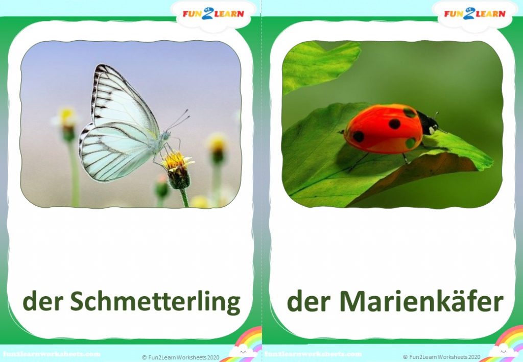 Tiere Finger Familie Steve and Maggie Deutsch flashcards