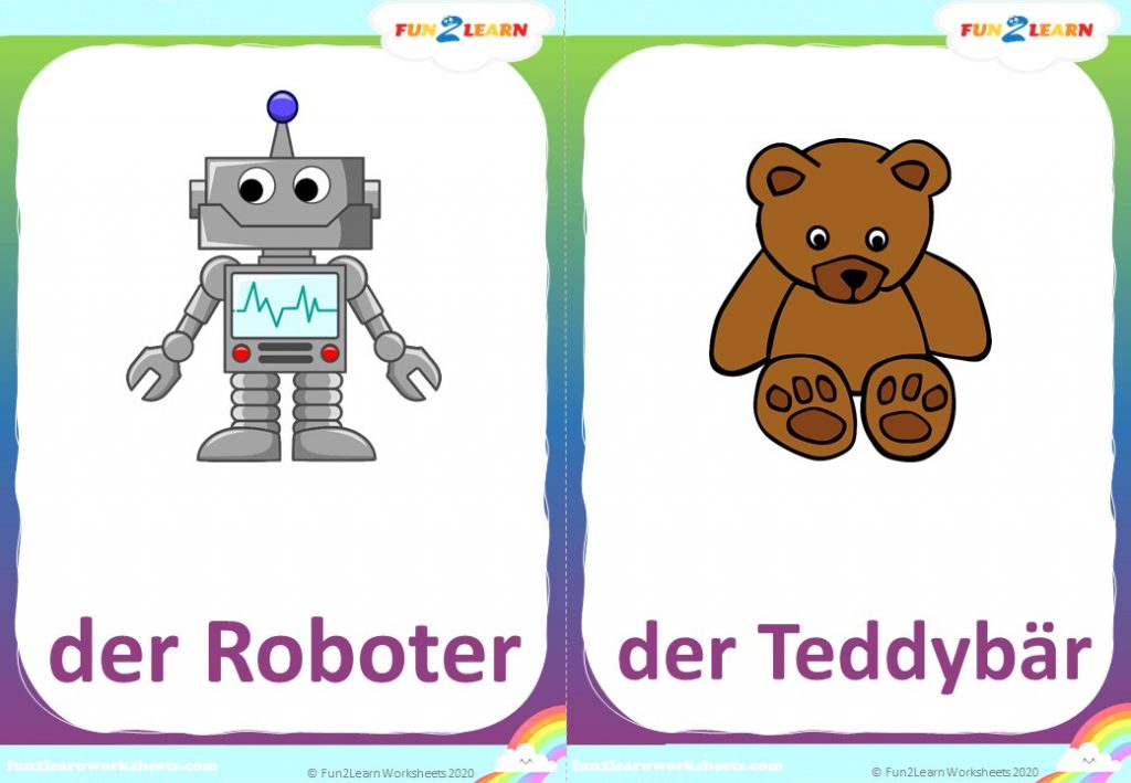 Spielsachen Karate Steve and Maggie Deutsch free flashcards