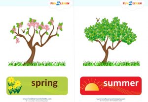 Seasons Song free flashcards