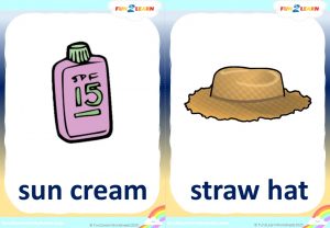 Peppa Pig beach free flashcards
