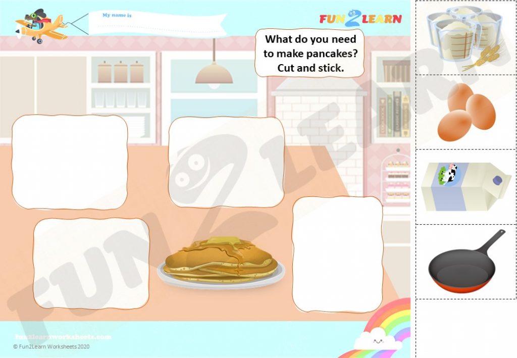 peppa pig pancakes ESL worksheet