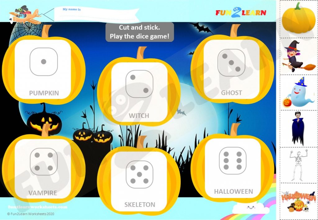 steve and maggie halloween free worksheet