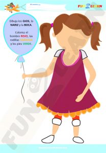 Cabeza Hombros Rodillas Y Pies free worksheet