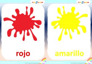 rojo amarillo verde azul free flashcards