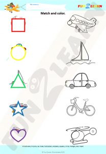 counting transportation song free worksheet