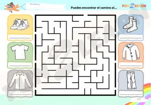 De Esta Forma Nos Vestimos clothes worksheet