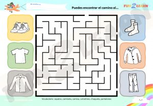 De Esta Forma Nos Vestimos super simple worksheet