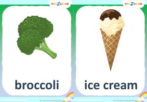 do you like broccoli ice cream flashcards