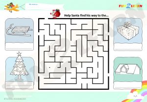 santa where are you free worksheet